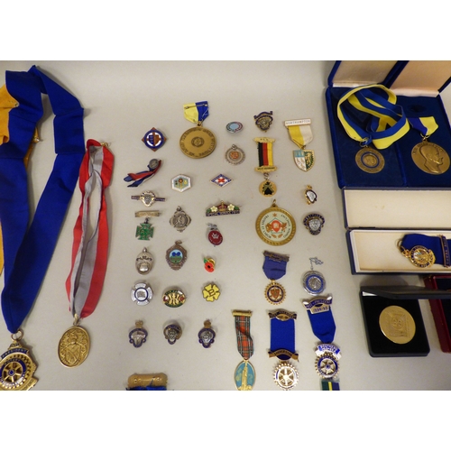 55 - Medals and badges: to include examples from Rotary International and The British Legion