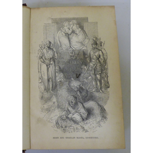 311 - Books: to include Waverley novels, in four volumes, dated 1854&nbsp;