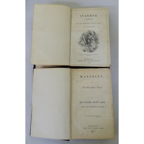 311 - Books: to include Waverley novels, in four volumes, dated 1854&nbsp;