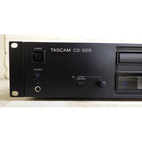 50 - Audio equipment, viz. a Tascam CD-200 CD player&nbsp; 4