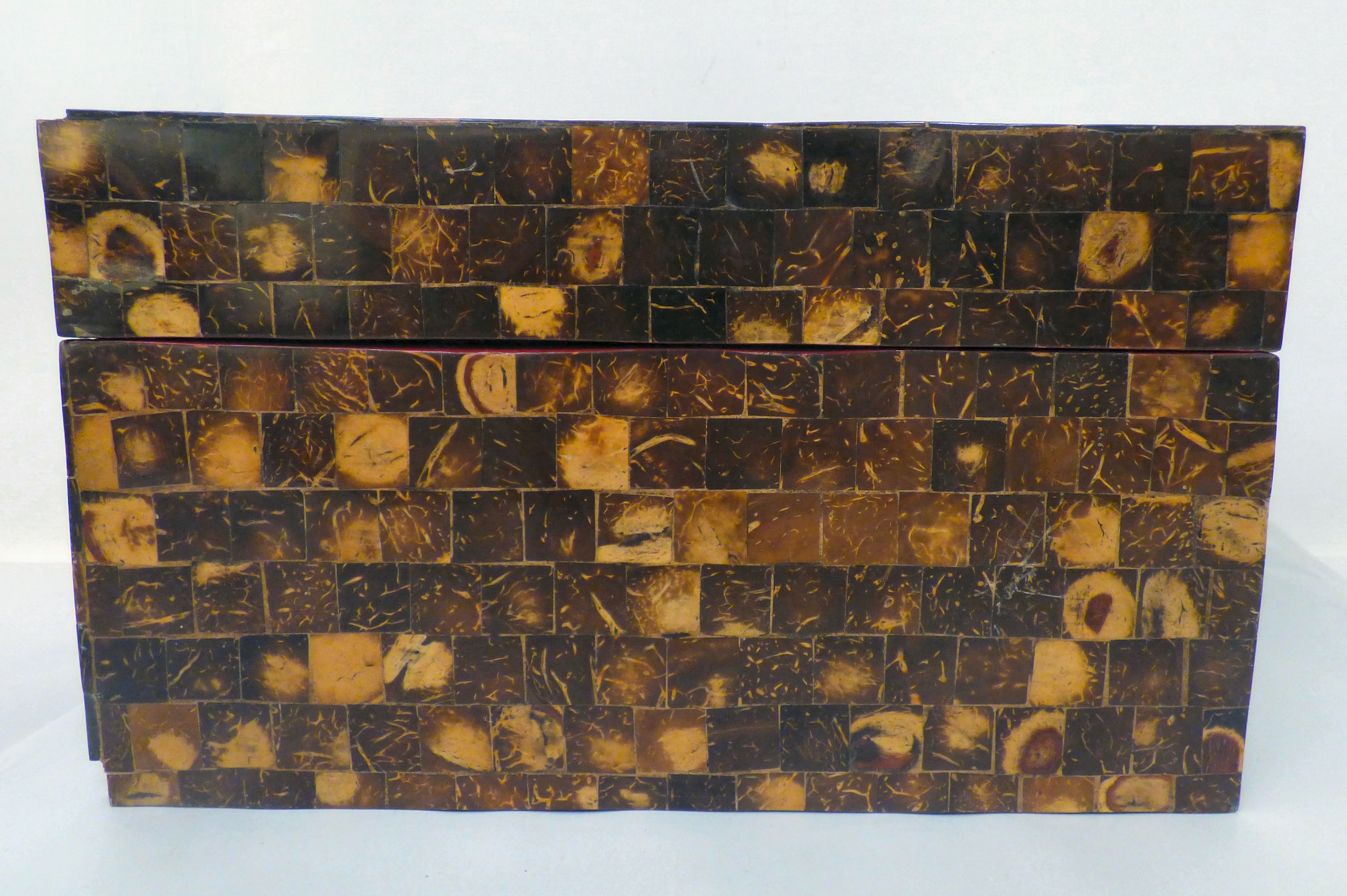 A Vietnamese coconut shell clad box and cover 7