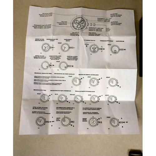 14 - A Klaus-Kobee Chronotype stainless steel cased wristwatch, faced by a baton dial, on a rubber strap&... 