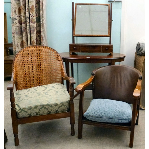 23 - Early 20thC and later small furniture: to include an Edwardian mahogany occasional table, raised on ... 