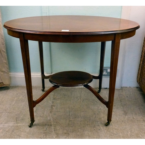 23 - Early 20thC and later small furniture: to include an Edwardian mahogany occasional table, raised on ... 