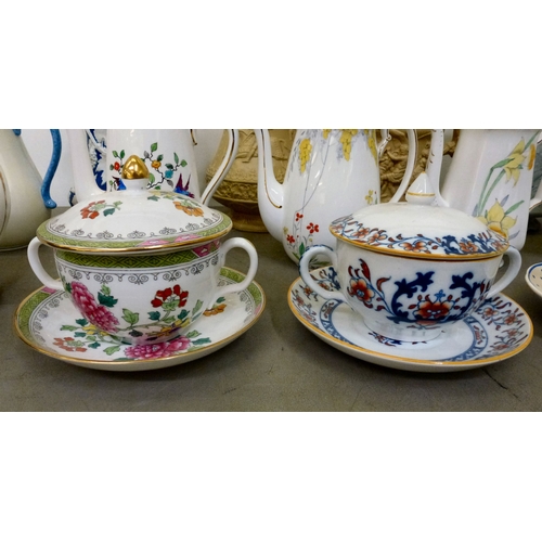 241 - Mid 19thC and later decorative ceramics: to include examples by Crown Staffordshire; Copeland Spode;... 