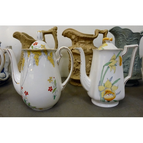 241 - Mid 19thC and later decorative ceramics: to include examples by Crown Staffordshire; Copeland Spode;... 