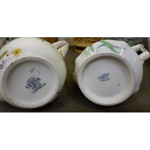 241 - Mid 19thC and later decorative ceramics: to include examples by Crown Staffordshire; Copeland Spode;... 