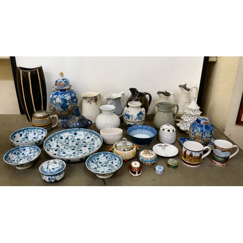 251 - Late 19thC and later decorative ceramics: to include examples by Crown Ducal; Kaiser; and Clarice Cl... 