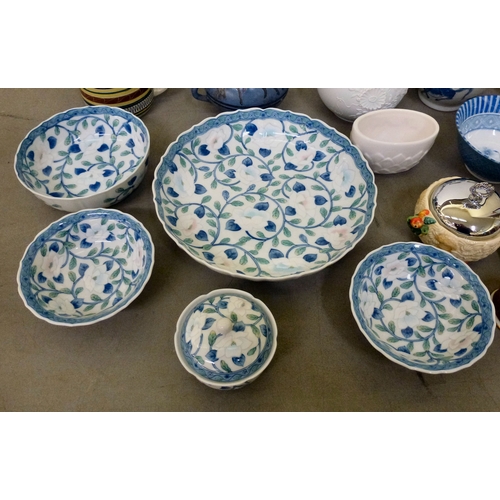 251 - Late 19thC and later decorative ceramics: to include examples by Crown Ducal; Kaiser; and Clarice Cl... 