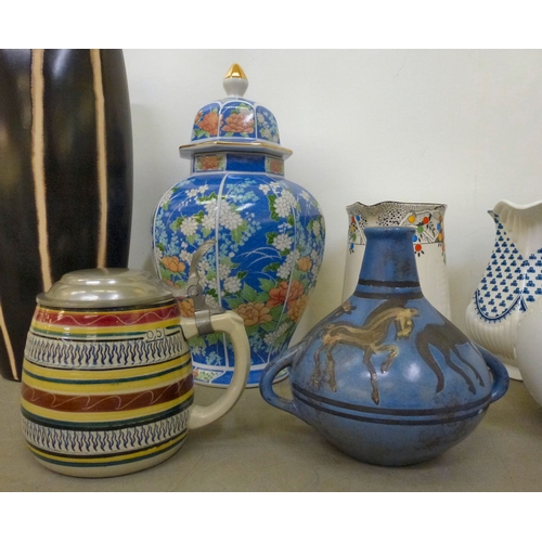 251 - Late 19thC and later decorative ceramics: to include examples by Crown Ducal; Kaiser; and Clarice Cl... 