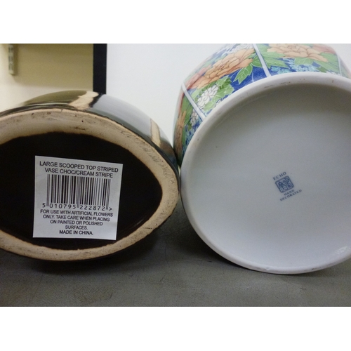 251 - Late 19thC and later decorative ceramics: to include examples by Crown Ducal; Kaiser; and Clarice Cl... 