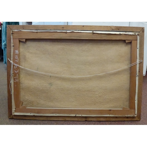 26 - Pictures: to include * Webber - a village scene with a river&nbsp; oil on canvas&nbsp; bears a signa... 