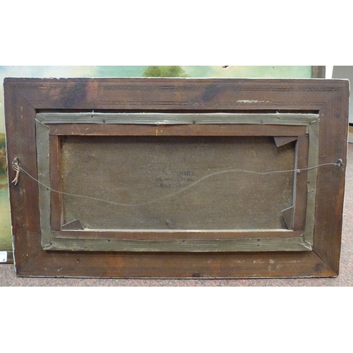 26 - Pictures: to include * Webber - a village scene with a river&nbsp; oil on canvas&nbsp; bears a signa... 