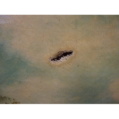 26 - Pictures: to include * Webber - a village scene with a river&nbsp; oil on canvas&nbsp; bears a signa... 