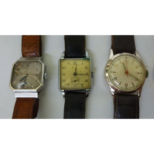 266 - Wristwatches: to include a Mappin stainless steel cased example, faced by an Arabic dial&nbsp;