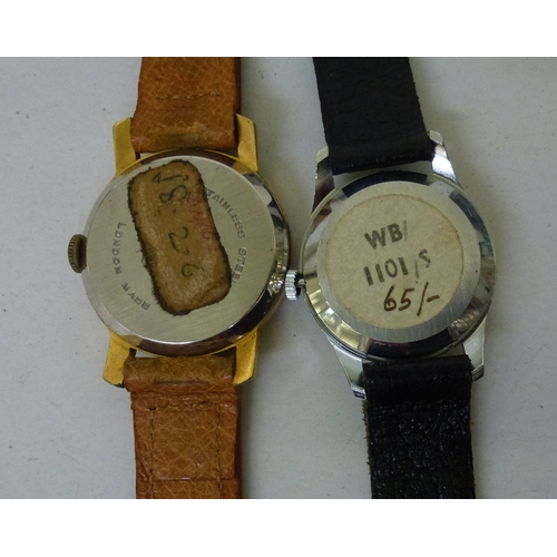 266 - Wristwatches: to include a Mappin stainless steel cased example, faced by an Arabic dial&nbsp;