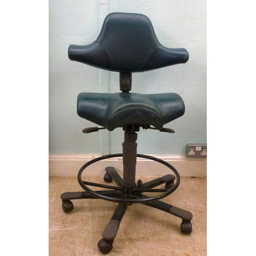 27 - WITHDRAWN   A HAG Capisco height adjustable, office swivel chair