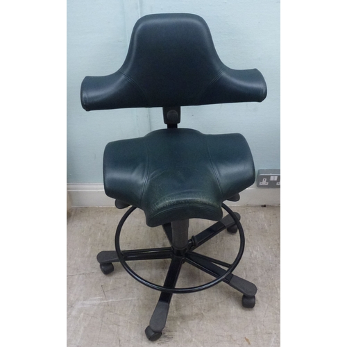 27 - WITHDRAWN   A HAG Capisco height adjustable, office swivel chair