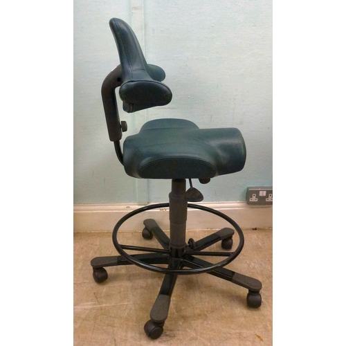 27 - WITHDRAWN   A HAG Capisco height adjustable, office swivel chair
