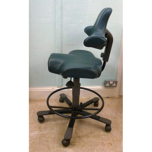 27 - WITHDRAWN   A HAG Capisco height adjustable, office swivel chair