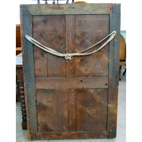 29 - A late 19thC mirror, the plate set in a bronze plated frame  52