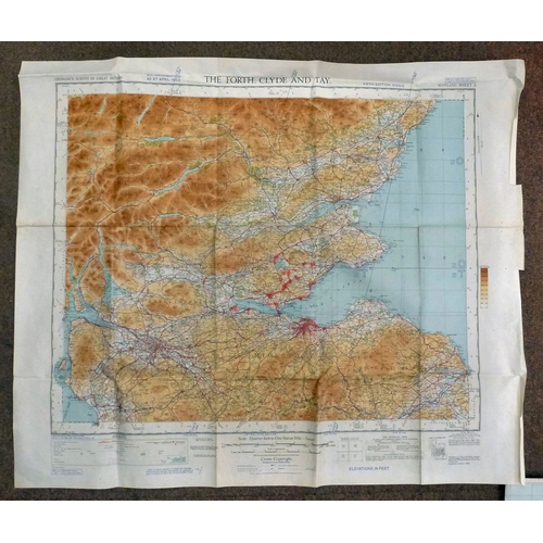 296 - RAF air navigation charts circa 1950s/60s: to include 'British Isles-France' and 'Midway Island-Hawa... 