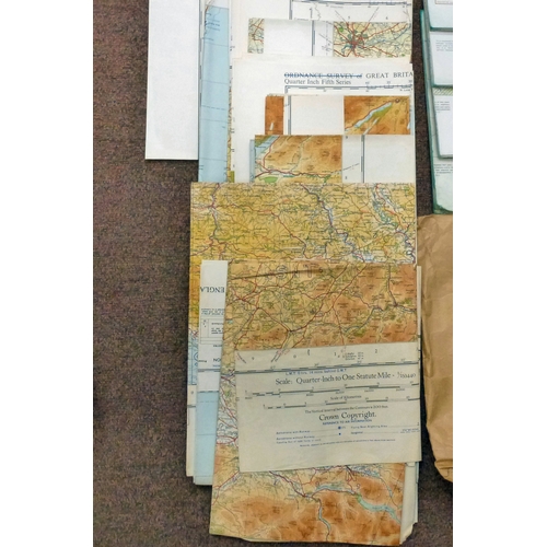 296 - RAF air navigation charts circa 1950s/60s: to include 'British Isles-France' and 'Midway Island-Hawa... 