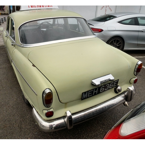 3 - A 1967 Volvo Amazon P121 1780CC motor car, in peppermint green with a manual gearbox  114,000 record... 