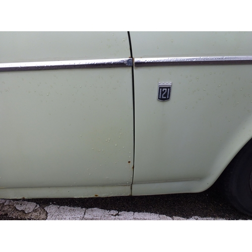 3 - A 1967 Volvo Amazon P121 1780CC motor car, in peppermint green with a manual gearbox  114,000 record... 