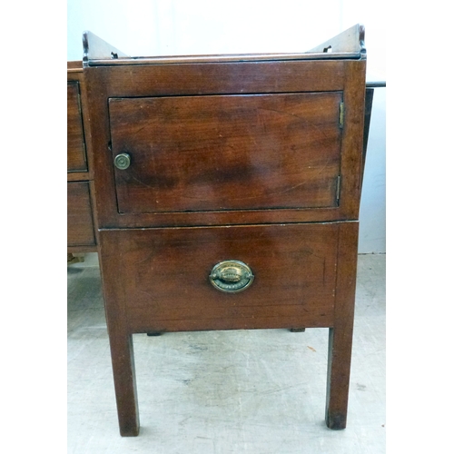 30 - Two George III mahogany bedside commodes  largest 31.5