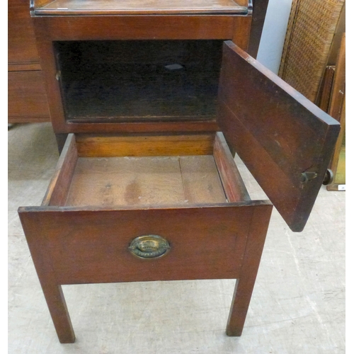 30 - Two George III mahogany bedside commodes  largest 31.5