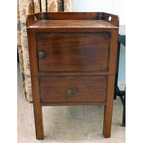 30 - Two George III mahogany bedside commodes  largest 31.5