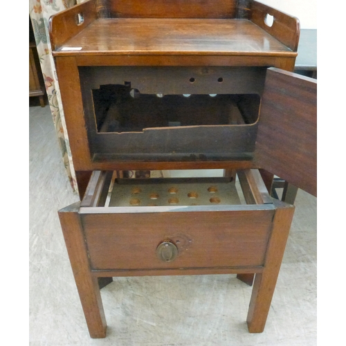 30 - Two George III mahogany bedside commodes  largest 31.5