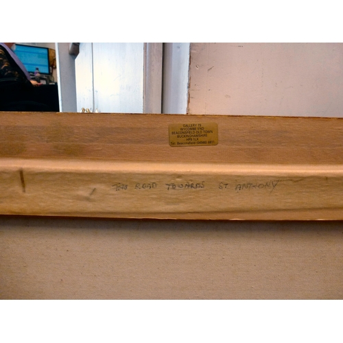 32 - M Childs - 'The Road towards St. Anthony'  oil on canvas  bears a signature  15.5