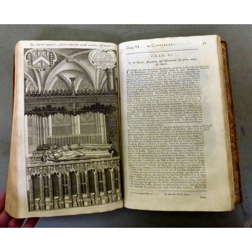 38 - Book, from the personal library of Tim Gosling: 'The Antiquities of Canterbury in Two Parts' by Will... 