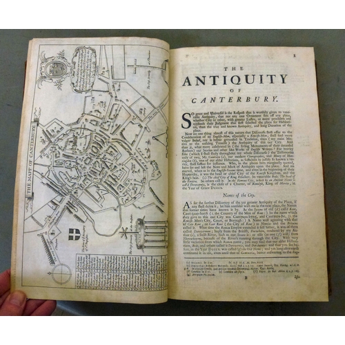 38 - Book, from the personal library of Tim Gosling: 'The Antiquities of Canterbury in Two Parts' by Will... 