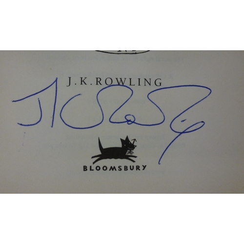 4 - Book: a 1998 paperback, 'Harry Potter and The Chamber of Secrets'  First Edition  signed by JK Rowli... 