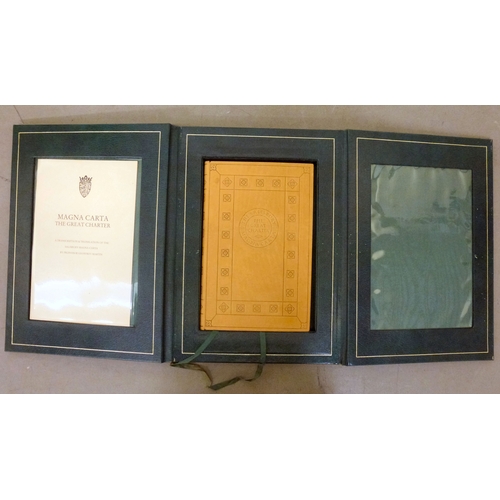 42 - Book, from the personal library of Tim Gosling: 'The Salisbury Magna Carta, The Great Charter' a tra... 