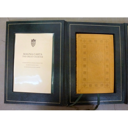 42 - Book, from the personal library of Tim Gosling: 'The Salisbury Magna Carta, The Great Charter' a tra... 