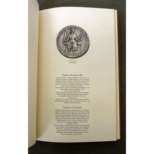 42 - Book, from the personal library of Tim Gosling: 'The Salisbury Magna Carta, The Great Charter' a tra... 