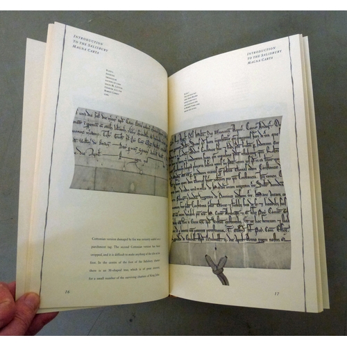 42 - Book, from the personal library of Tim Gosling: 'The Salisbury Magna Carta, The Great Charter' a tra... 