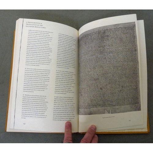 42 - Book, from the personal library of Tim Gosling: 'The Salisbury Magna Carta, The Great Charter' a tra... 