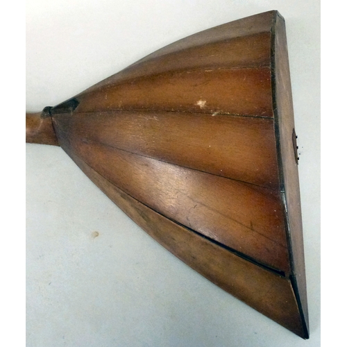 49 - A Russian wooden balalaika of triangular form