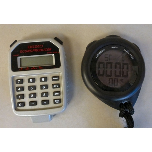 50 - Stop watches: to include a BBC chromium cased example, No.0384