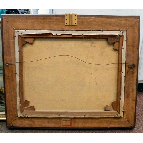 51 - Pictures: to include SA Court - a seascape with crashing waves&nbsp; oil on board&nbsp; bears a sign... 