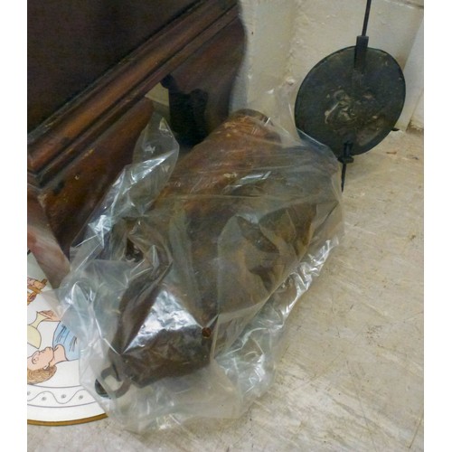 57 - An early 19thC satinwood inlaid mahogany longcase clock; the 8 day movement faced by a painted Roman... 