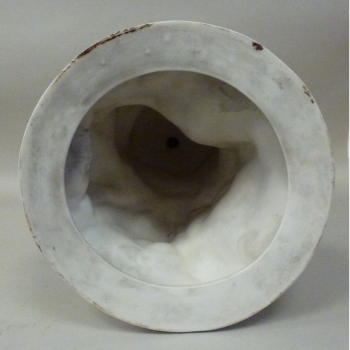 18 - A mid Victorian Parian group, a female nude and two deer&nbsp; inscribed CB Birch&nbsp; 1866&nbsp; 2... 