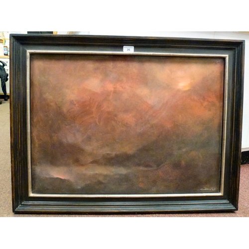 26 - Raja Changez Sultan - 'Himalayan Odyssey'&nbsp; mixed media&nbsp; bears a signature&nbsp; 20