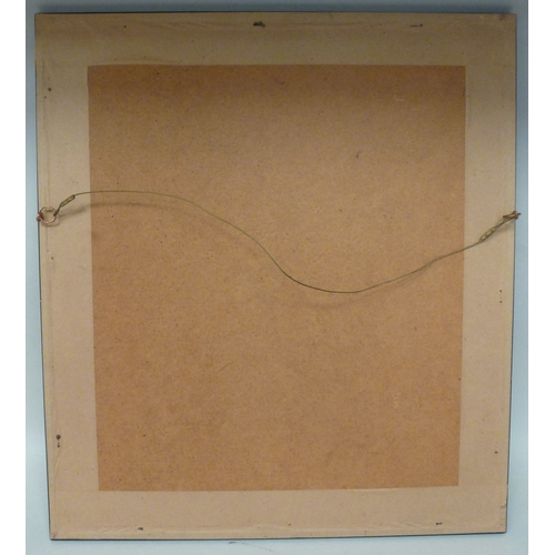 32 - Stan Terry - 'Wanted Shortly - a Good Plain Cook' a couple embracing in a kitchen  watercolour  bear... 