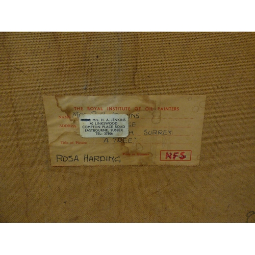 Rosa Harding - three landscape pictures mixed media labelled verso ...